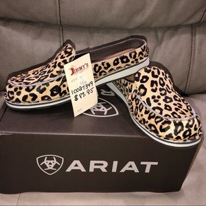 Cheetah print Ariat slides